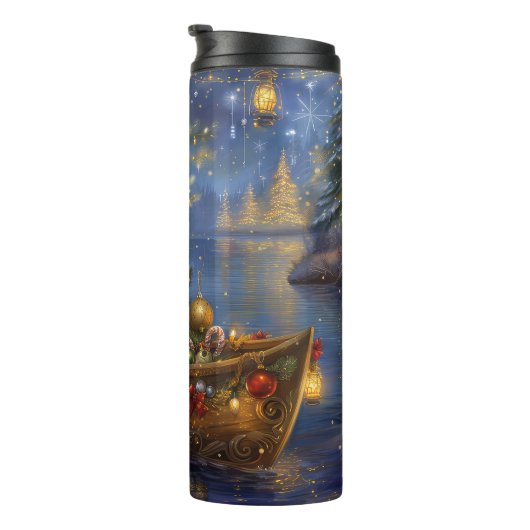 Bouteilles Isothermes Coton De Tulear Noël Festive Voyage (Tourné sur la droite)