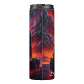 Bouteilles Isothermes Coucher de soleil de camion semi-noir (Dos)