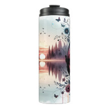 Coucher de soleil papillon