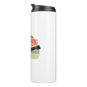 Bouteilles Isothermes Coucher de soleil rétro Ukulele Dessin désaffecté (Tourné sur la droite)