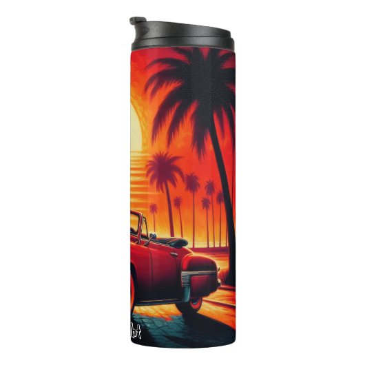 Bouteilles Isothermes Coucher de soleil rétros avec convertible classiqu (Tourné sur la droite)