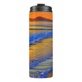 Bouteilles Isothermes Coucher de soleil sur la plage de sable (Devant)