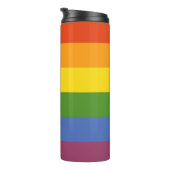 Bouteilles Isothermes Couleur arc-en-ciel LGBT (Tourné sur la droite)