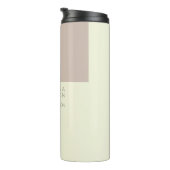 Bouteilles Isothermes Couleur Beige Blanc tendance minimaliste (Tourné sur la droite)