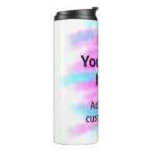 Bouteilles Isothermes Couleur d'aquarelle rouge simple ajouter votre log (Tourné sur la gauche)