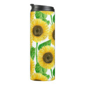Bouteilles Isothermes Couleur d'eau des fleurs de soleil (Tourné sur la droite)