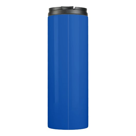 Bouteilles Isothermes Couleur solide bleu Cobalt | Classique | Élégant (Dos)