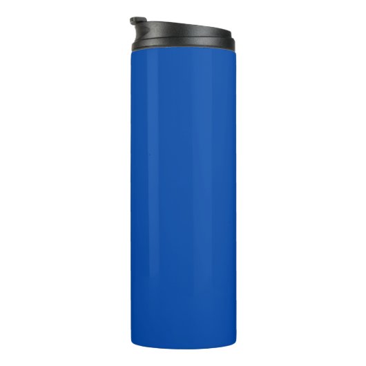 Bouteilles Isothermes Couleur solide bleu Cobalt | Classique | Élégant (Tourné sur la droite)