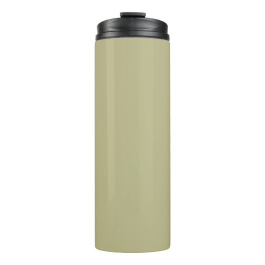 Bouteilles Isothermes Couleur solide verte Sage | Classique | Élégant (Devant)