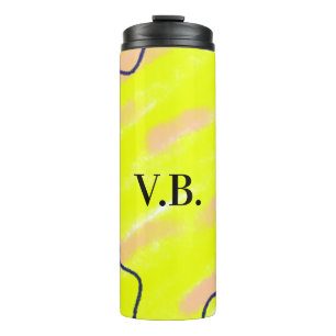 Bouteilles Isothermes Couleur unie simple ajouter un nom texte monogramm