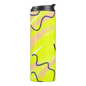 Bouteilles Isothermes Couleur unie simple ajouter un nom texte monogramm (Tourné sur la gauche)