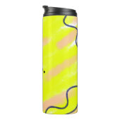 Bouteilles Isothermes Couleur unie simple ajouter un nom texte monogramm (Tourné sur la droite)