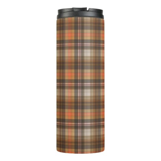 Bouteilles Isothermes Couleurs d'automne Plaid Ajouter un monogramme (Dos)