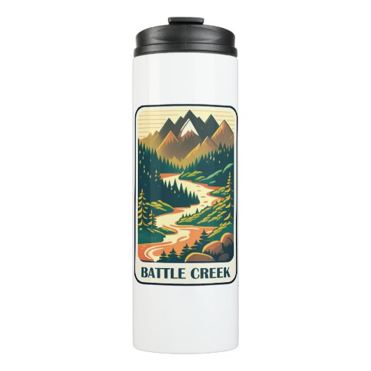 Bouteilles Isothermes Couleurs de Battle Creek Idaho (Devant)
