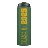 Bouteilles Isothermes Couleurs de l'école verte et or Année de classe (Devant)