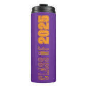 Bouteilles Isothermes Couleurs de l'école violet et orange Année (Devant)