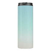 Bouteilles Isothermes Couleurs de plage dégradées | Monogramme minimal (Dos)