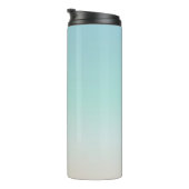 Bouteilles Isothermes Couleurs de plage dégradées | Monogramme minimal (Tourné sur la droite)