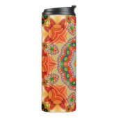 Bouteilles Isothermes Couleurs d'énergie vibrantes : design mandala. (Tourné sur la gauche)