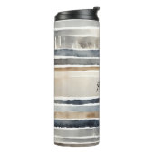 Bouteilles Isothermes Couleurs neutres des bandes d'aquarelle (Tourné sur la gauche)