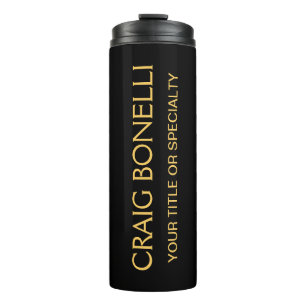 Bouteilles Isothermes Couleurs noires d'or clair minimaliste moderne