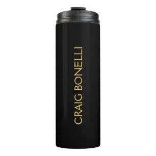 Bouteilles Isothermes Couleurs noires d'or clair minimaliste moderne