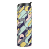 Bouteilles Isothermes Couleurs pâles géométriques : Motif rétro (Tourné sur la gauche)