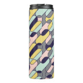 Bouteilles Isothermes Couleurs pâles géométriques : Motif rétro (Dos)