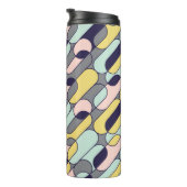 Bouteilles Isothermes Couleurs pâles géométriques : Motif rétro (Tourné sur la droite)