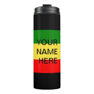 Bouteilles Isothermes COULEURS RASTA - Personnalisez votre propre