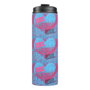 Bouteilles Isothermes Couleurs rétro Love Heart Motif