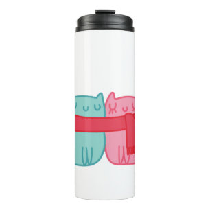 Bouteilles Isothermes Couple d'amour de chat mignon