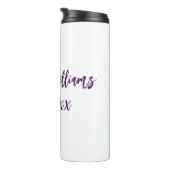 Bouteilles Isothermes couple de mariages. Nom date violet simple mo mini (Tourné sur la droite)