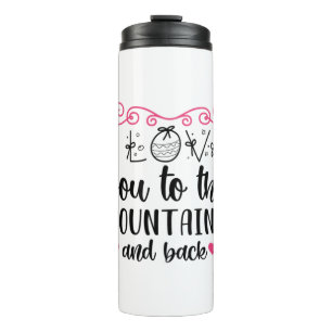 Bouteilles Isothermes Couple Gift I Love You To The Mountains And Back