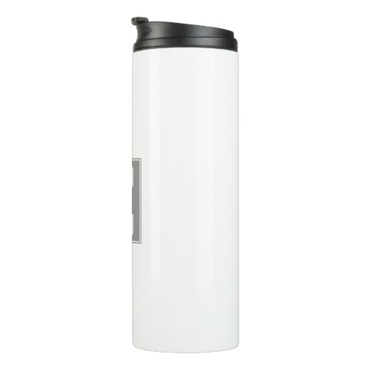 Bouteilles Isothermes Couples chics Initails | blanc et gris (Tourné sur la droite)