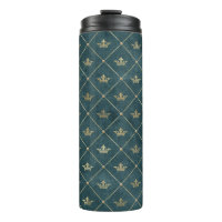Couronne dorée en détresse avec motif de treillis