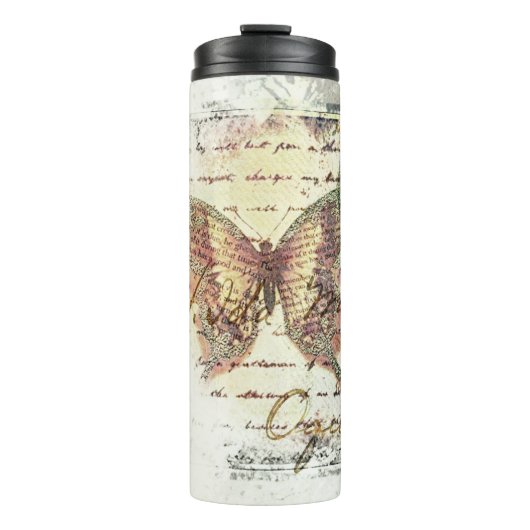 Bouteilles Isothermes Courrier papillon vintage (Devant)