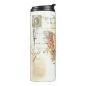 Bouteilles Isothermes Courrier papillon vintage (Tourné sur la gauche)