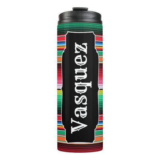 Bouteilles Isothermes Couverture mexicaine de Serape d'Espagnol fait sur (Devant)