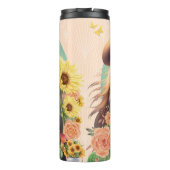 Bouteilles Isothermes Cowgirl Floral Peau (Dos)