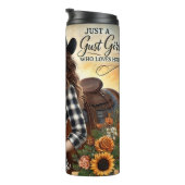 Bouteilles Isothermes Cowgirl Horse Sunflowers Rustic Charm (Tourné sur la droite)