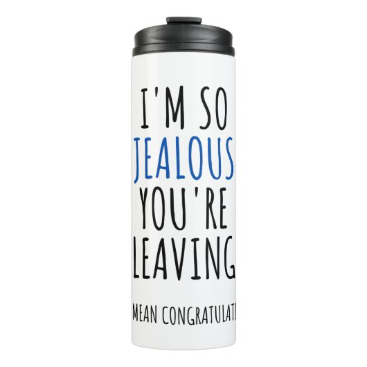 BOUTEILLES ISOTHERMES COWORKER QUITTE DES FÉLICITATIONS AMUSANTES (Devant)