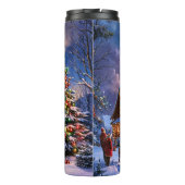 Bouteilles Isothermes Cozy Christmas Cabin Snowy Forest (Dos)