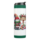 Bouteilles Isothermes Cozy Christmas Gnome Art – Festive Holiday (Tourné sur la gauche)