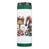 Bouteilles Isothermes Cozy Christmas Gnome Art – Festive Holiday (Dos)