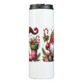 Bouteilles Isothermes Cozy Christmas Gnome Art – Festive Holiday (Dos)