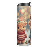 Bouteilles Isothermes Cozy Christmas Highland Cows Tumbler (Tourné sur la gauche)