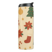 Bouteilles Isothermes Cozy Christmas Pattern with Gifts and Trees (Tourné sur la gauche)