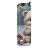 Bouteilles Isothermes Cozy Winter Bear Cub (Tourné sur la gauche)