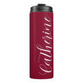 Bouteilles Isothermes Cranberry Red Stylisé Mariage Bridesmaid (Devant)
